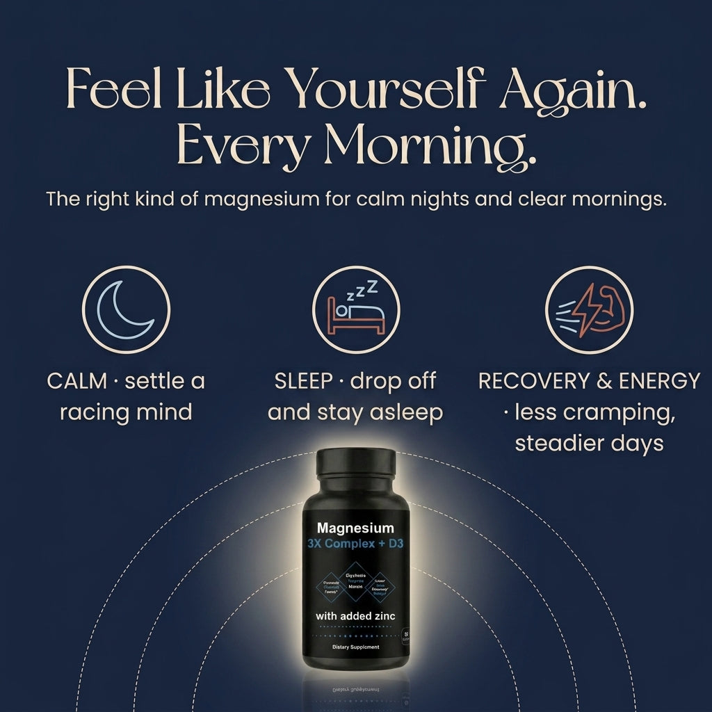 Magnesium 3X Complex with Vitamin D3 + Zinc
