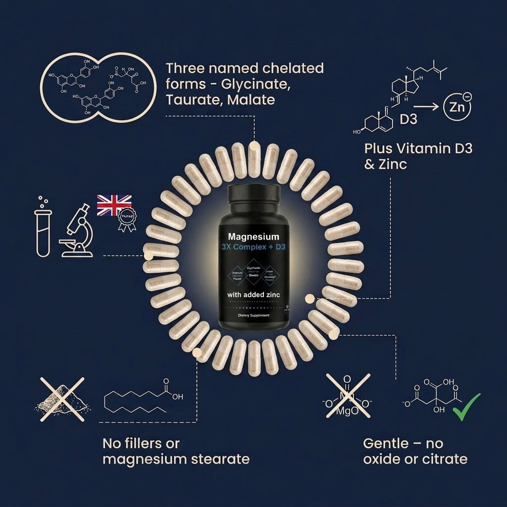 Magnesium 3X Complex with Vitamin D3 + Zinc