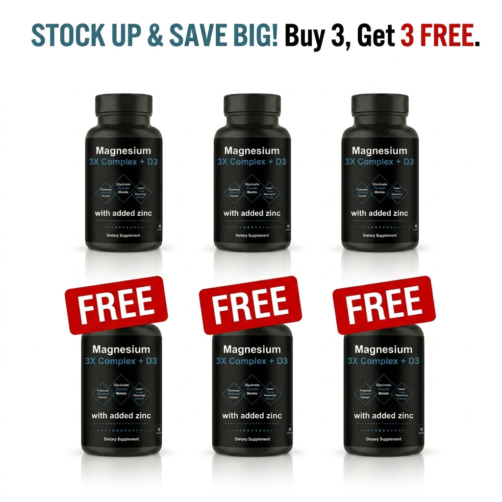 Magnesium 3X Complex with Vitamin D3 + Zinc