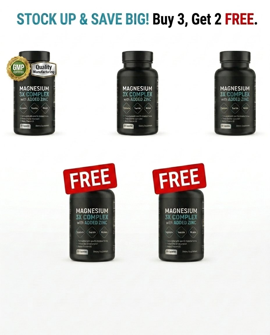 Magnesium 3X Complex with Vitamin D3 + Zinc